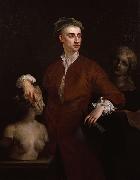 John Vanderbank Portrait of John Michael Rysbrack oil painting